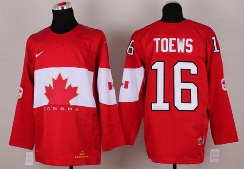 Olympic 2014 CA. #16 Jonathan Toews Red Stitched NHL Jersey