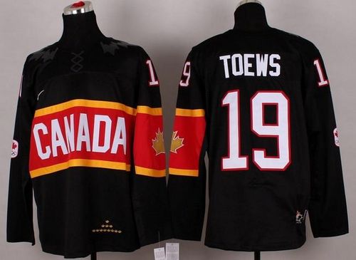 Olympic 2014 CA. #19 Jonathan Toews Black Stitched NHL Jersey