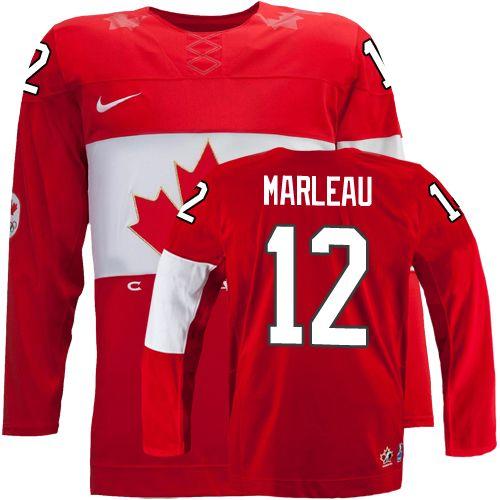 Olympic 2014 CA. #12 Patrick Marleau Red Stitched NHL Jersey