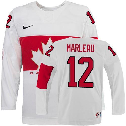 Olympic 2014 CA. #12 Patrick Marleau White Stitched NHL Jersey