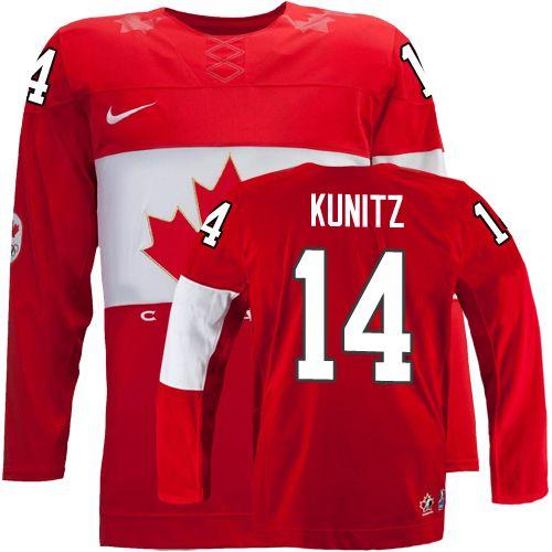 Olympic 2014 CA. #14 Chris Kunitz Red Stitched NHL Jersey