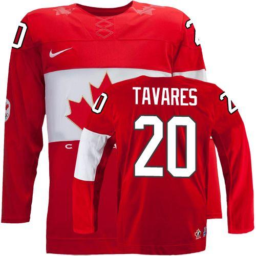 Olympic 2014 CA. #20 John Tavares Red Stitched NHL Jersey