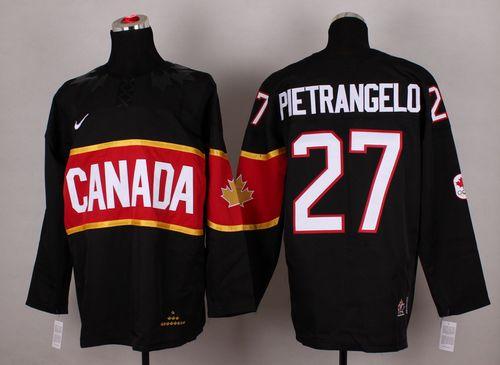 Olympic 2014 CA. #27 Alex Pietrangelo Black Stitched NHL Jersey