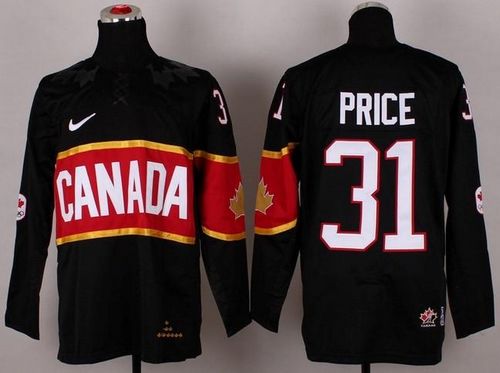 Olympic 2014 CA. #31 Carey Price Black Stitched NHL Jersey