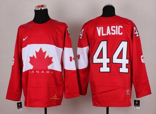 Olympic 2014 CA. #44 Marc Edouard Vlasic Red Stitched NHL Jersey