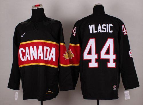 Olympic 2014 CA. #44 Marc Edouard Vlasic Black Stitched NHL Jersey