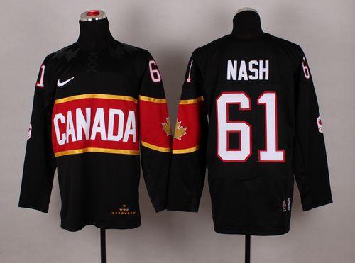 Olympic 2014 CA. #61 Rick Nash Black Stitched NHL Jersey