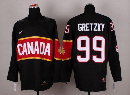 Olympic 2014 CA. #99 Wayne Gretzky Black Stitched NHL Jersey
