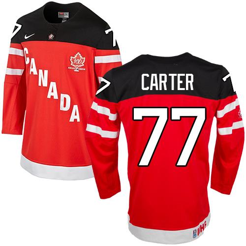 Olympic CA. #77 Jeff Carter Red 100th Anniversary Stitched NHL Jersey