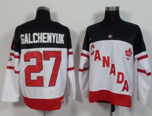 Olympic CA. #27 Alex Galchenyuk White 100th Anniversary Stitched NHL Jersey