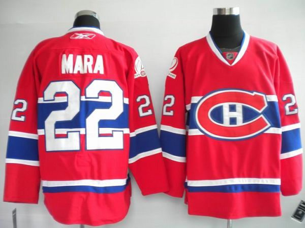 Canadiens #22 Paul Mara Stitched Red New CH NHL Jersey