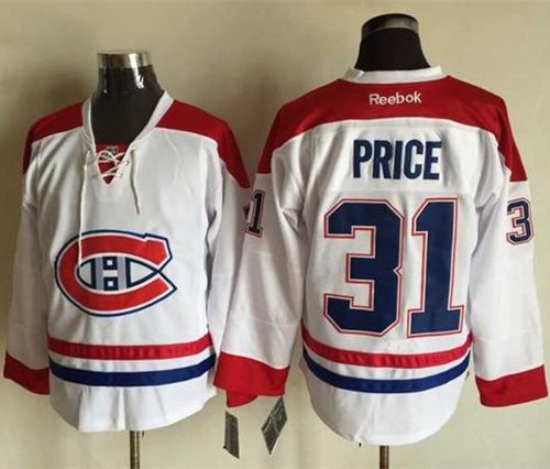 Canadiens #31 Carey Price Stitched White NHL Jersey