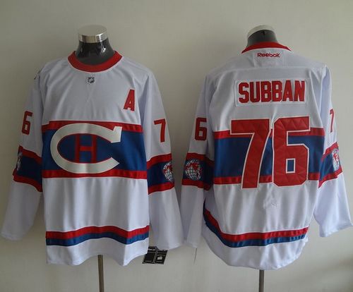 Canadiens #76 P.K Subban White 2016 Winter Classic Stitched NHL Jersey