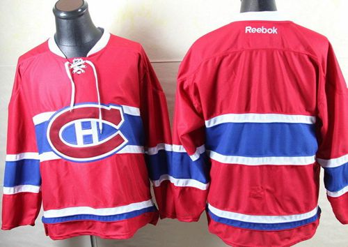 Canadiens Blank Stitched Red New CH NHL Jersey