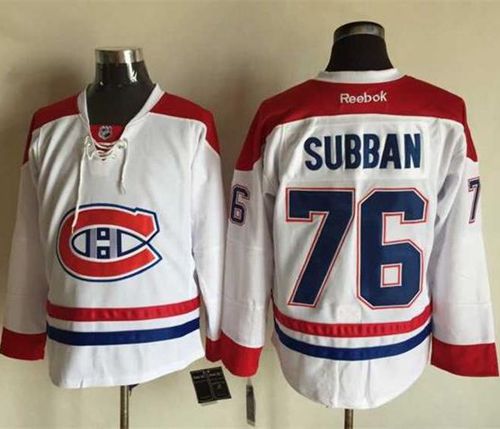 Canadiens #76 PK Subban Stitched White NHL Jersey