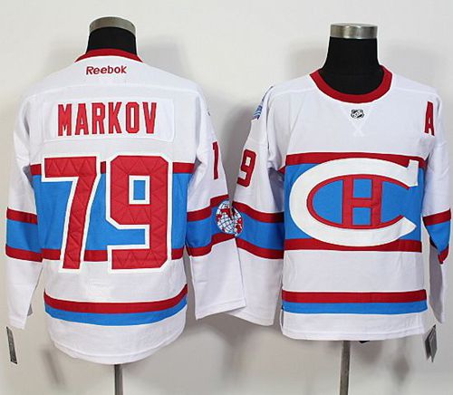 Canadiens #79 Andrei Markov White 2016 Winter Classic Stitched NHL Jersey