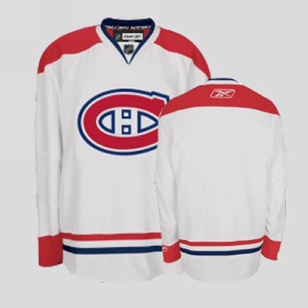Canadiens Blank Stitched White NHL Jersey