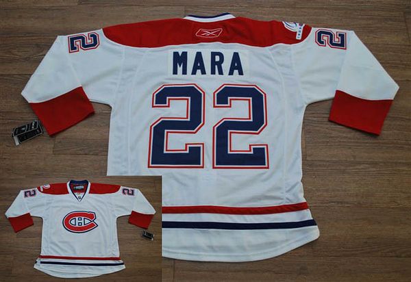 Canadiens #22 Paul Mara Stitched White New CH NHL Jersey