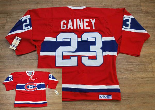 Canadiens #23 Bob Gainey Stitched Red CH CCM Throwback NHL Jersey