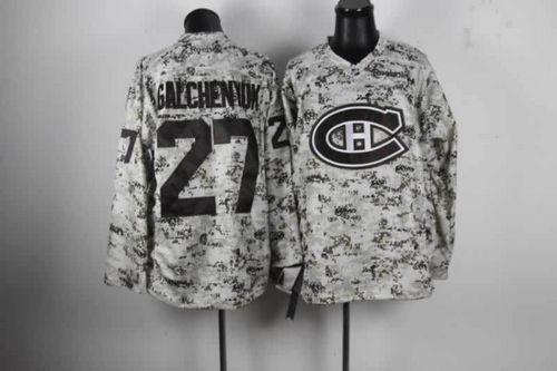 Canadiens #27 Alex Galchenyuk Camo Stitched NHL Jersey