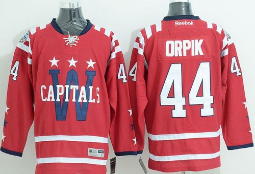 Capitals #44 Brooks Orpik 2015 Winter Classic Red Stitched NHL Jersey
