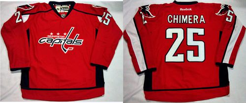 Capitals #25 Jason Chimera Red Home Stitched NHL Jersey