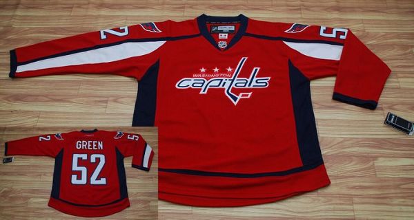 Capitals #52 Mike Green Stitched Red NHL Jersey