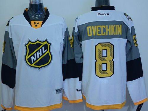 Capitals #8 Alex Ovechkin White 2016 All Star Stitched NHL Jersey