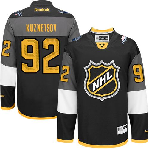 Capitals #92 Evgeny Kuznetsov Black 2016 All Star Stitched NHL Jersey