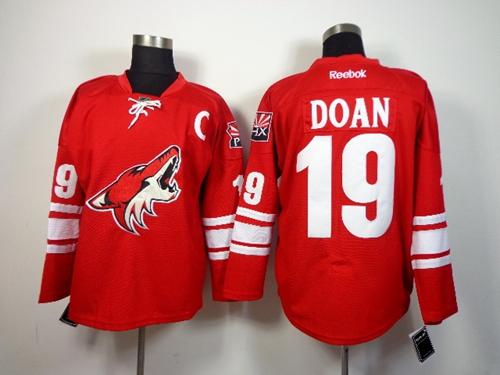 Coyotes #19 Shane Doan Red Home Stitched NHL Jersey