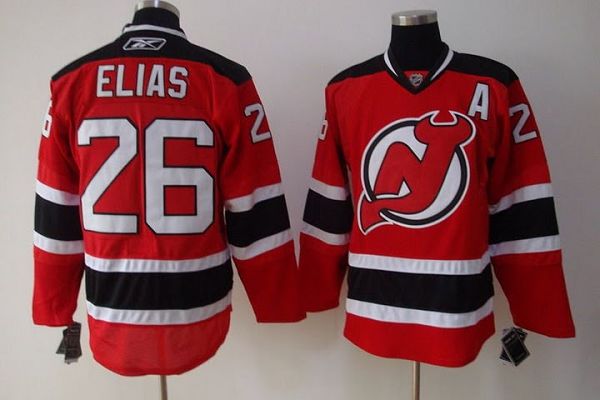 Devils #26 Patrik Elias Stitched Red NHL Jersey