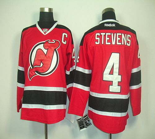 Devils #4 Scott Stevens Red Home Stitched NHL Jersey