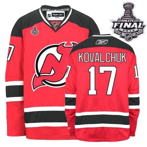 Devils #17 Ilya Kovalchuk 2012 Stanley Cup Finals Red Stitched NHL Jersey