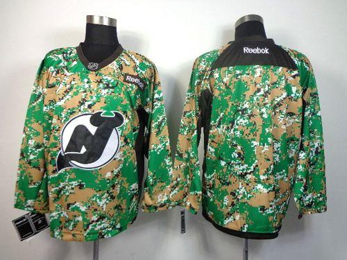 Devils Blank Camo Veterans Day Practice Stitched NHL Jersey