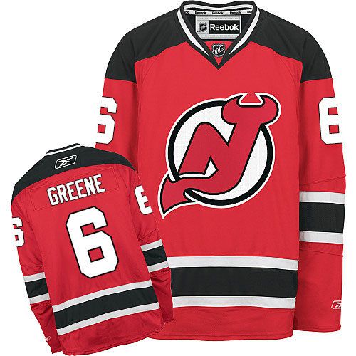 Devils #6 Andy Greene Red Home Stitched NHL Jersey