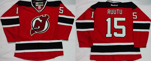 Devils #15 Tuomo Ruutu Red Home Stitched NHL Jersey