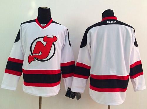 Devils Blank White Stitched NHL Jersey