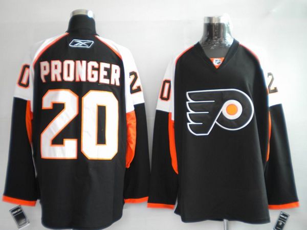 Flyers #20 Chris Pronger Stitched Black NHL Jersey