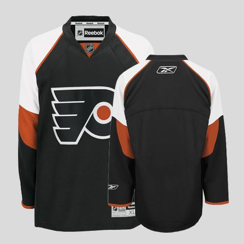 Flyers Blank Stitched Black NHL Jersey