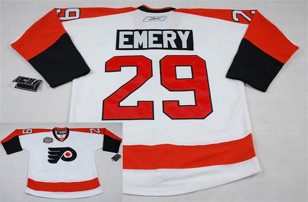 Flyers #29 Ray Emery Stitched White Winter Classic NHL Jersey