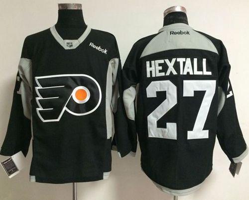 Flyers #27 Ron Hextall Black Practice Stitched NHL Jersey