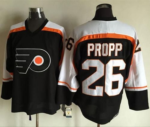 Flyers #26 Brian Propp Black CCM Throwback Stitched NHL Jersey