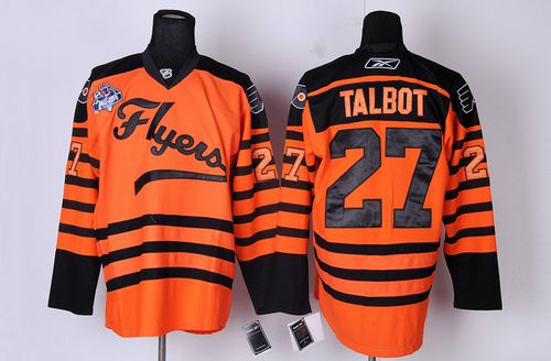 Flyers #27 Maxime Talbot Orange 2012 Winter Classic Stitched NHL Jersey