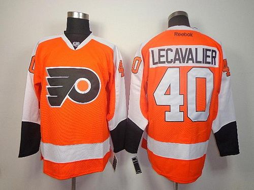Flyers #40 Vincent Lecavalier Orange Stitched NHL Jersey