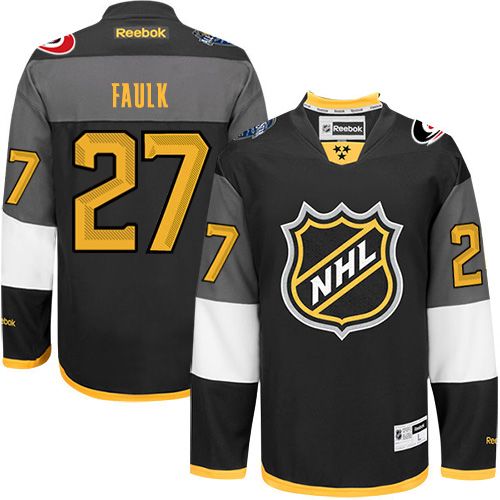 Hurricanes #27 Justin Faulk Black 2016 All Star Stitched NHL Jersey