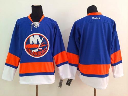 Islanders Blank Baby Blue Stitched NHL Jersey