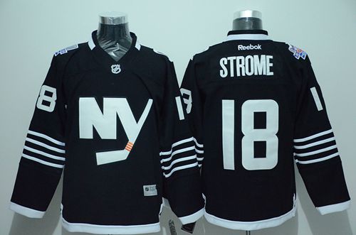 Islanders #18 Ryan Strome Black Alternate Stitched NHL Jersey