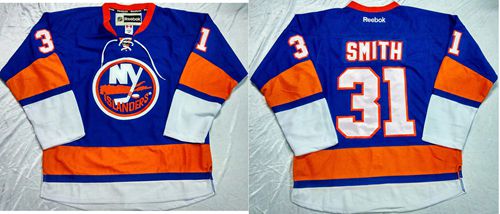 Islanders #31 Billy Smith Baby Blue Home Stitched NHL Jersey