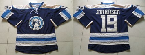 Blue Jackets #19 Ryan Johansen Navy Blue Alternate Stitched NHL Jersey