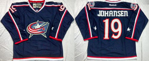 Blue Jackets #19 Ryan Johansen Navy Blue Home Stitched NHL Jersey